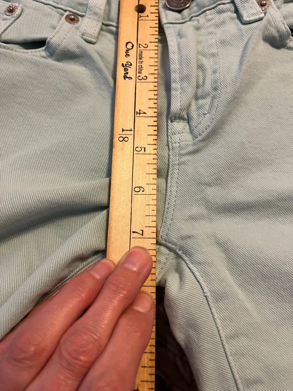J.Crew Toothpick Jeans 28P Light Mint Skinny Ankle Denim